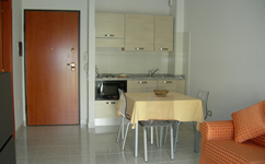 Kitchen and kitchenette with radiating plates